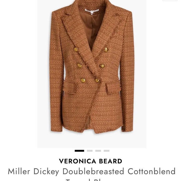 Veronica Beard Jackets & Blazers - Veronica Beard Tan Double-Breasted Blazer